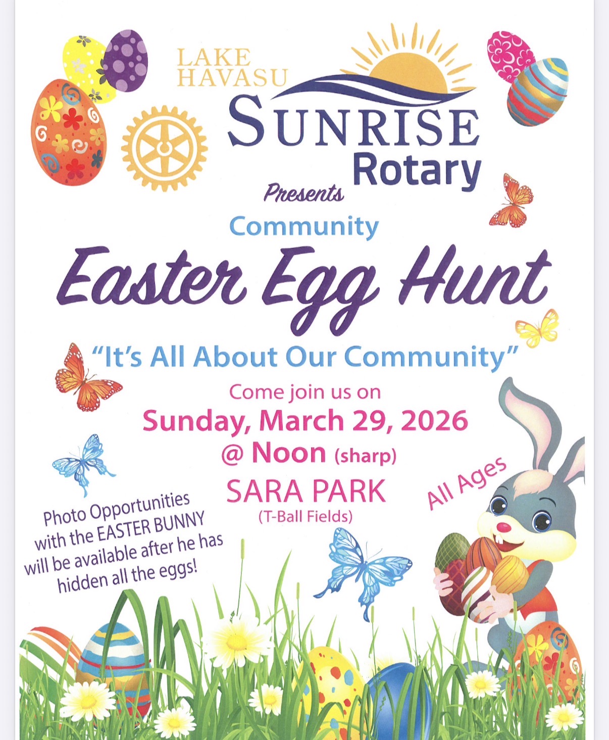 Sunrise Rotary Easter Egg Hunt