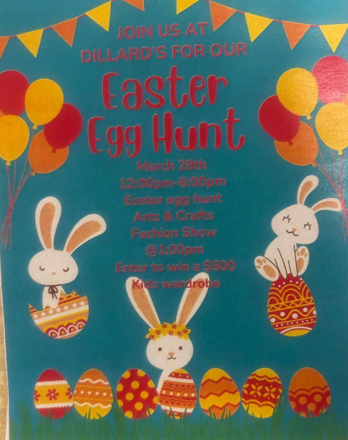 Easter Egg Hunt at Dillard’s