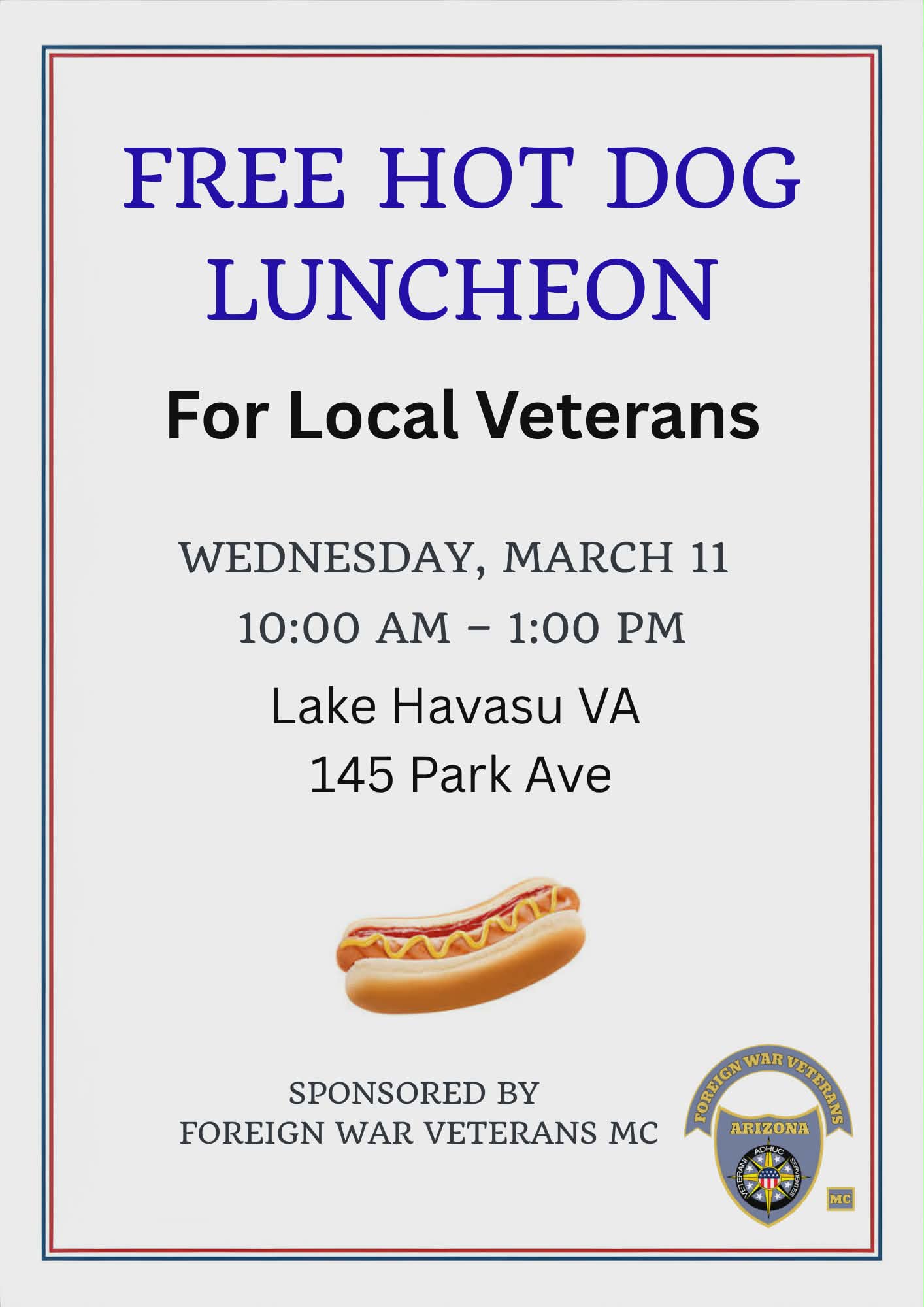 Free Lunch for Veterans at the VA Clinic