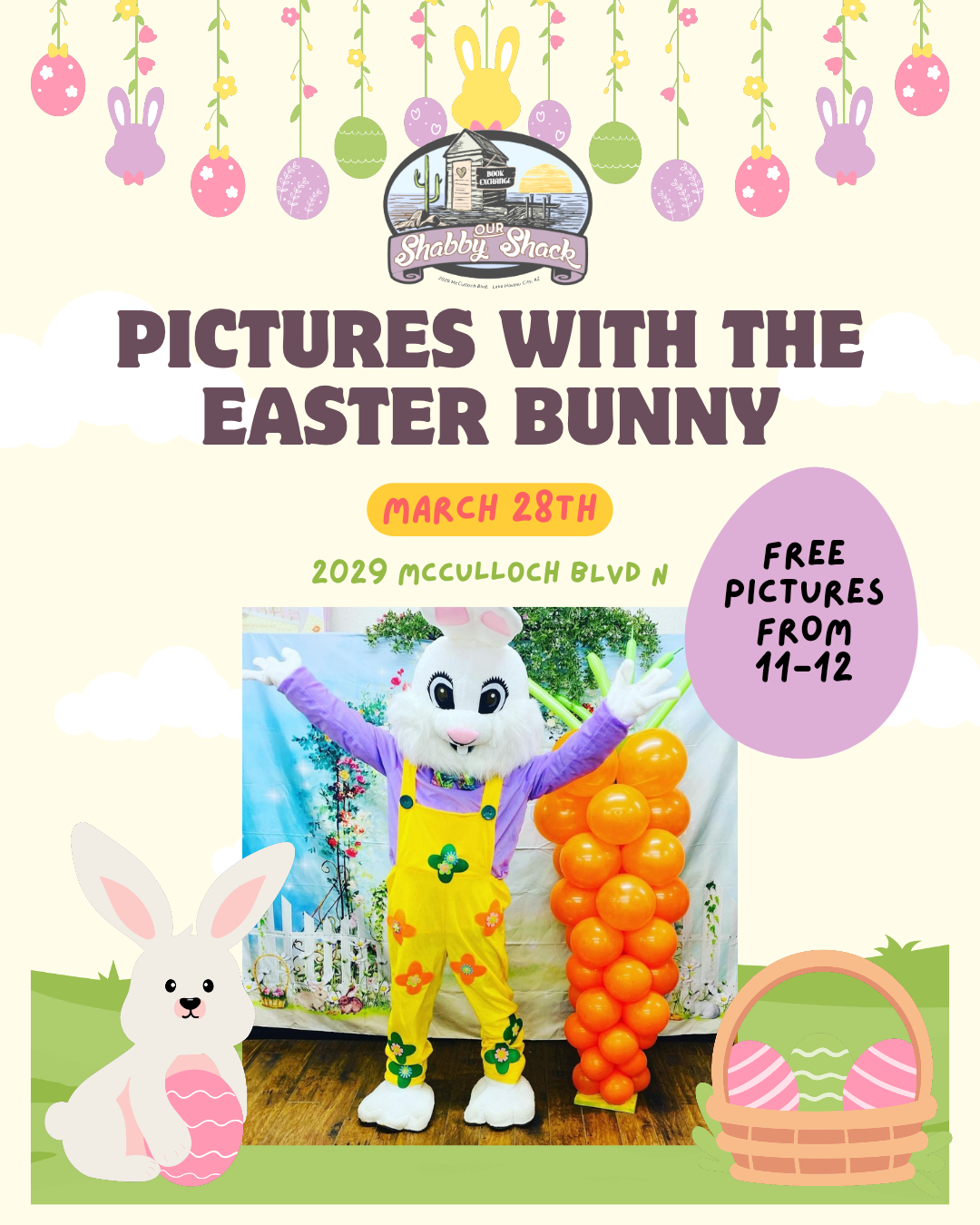 Pictures with Easter Bunny