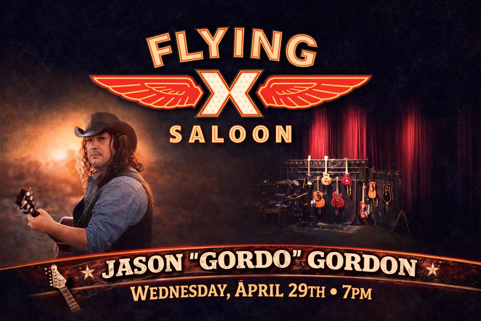 Jason “Gordo” Gordon at the Flying X Saloon