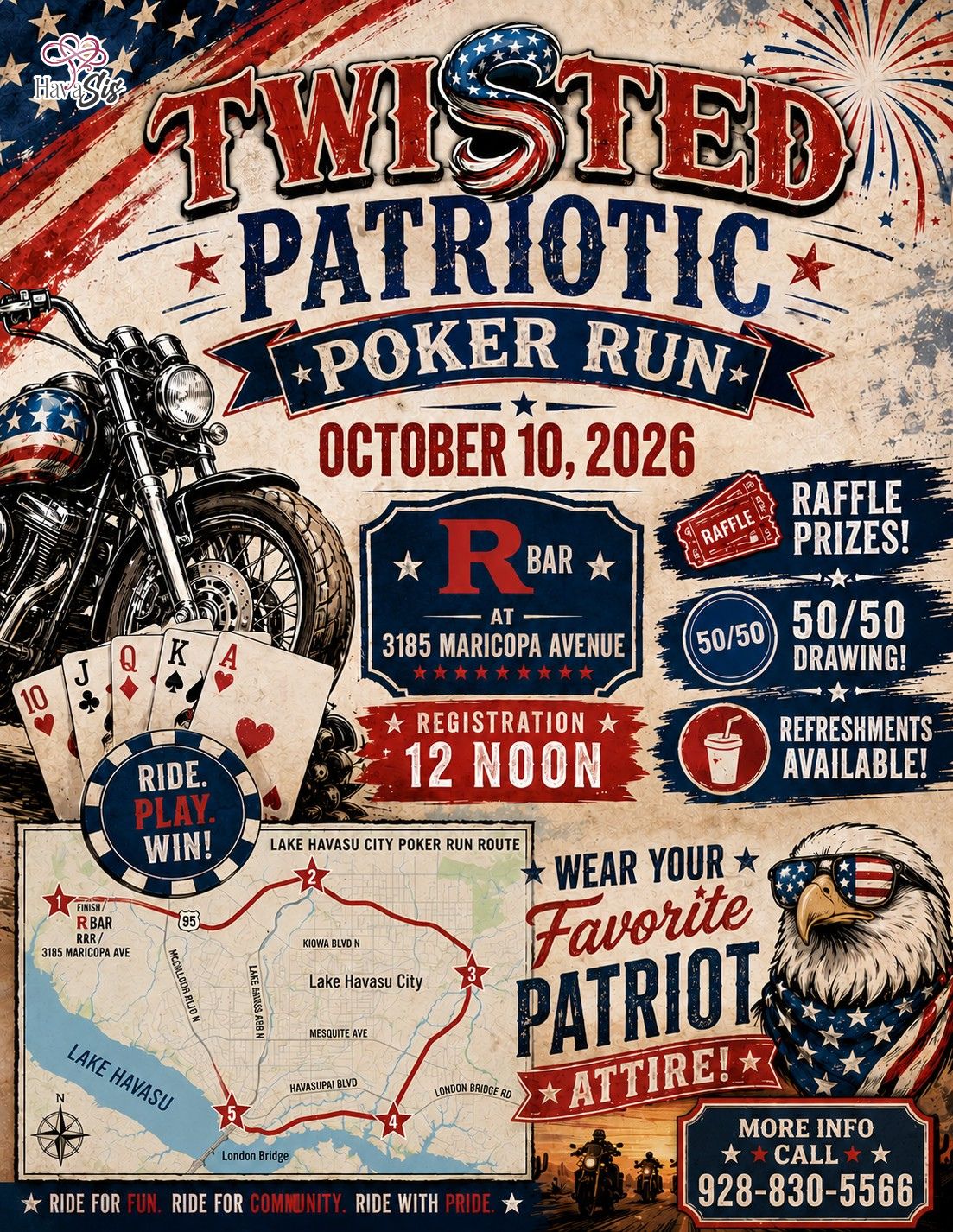 HAVASIS TWISTED PATRIOTIC POKER RUN