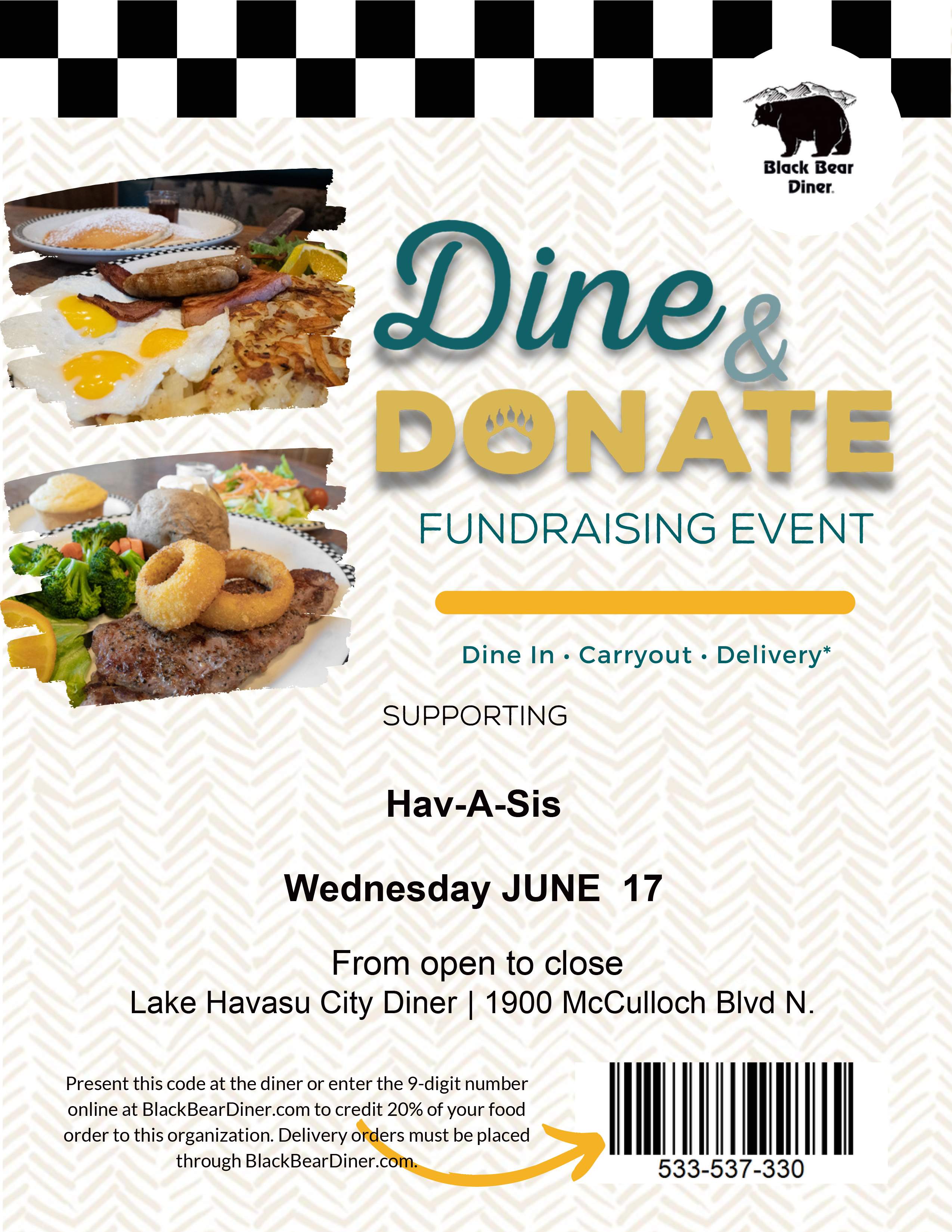 HAVASIS DINE & DONATE