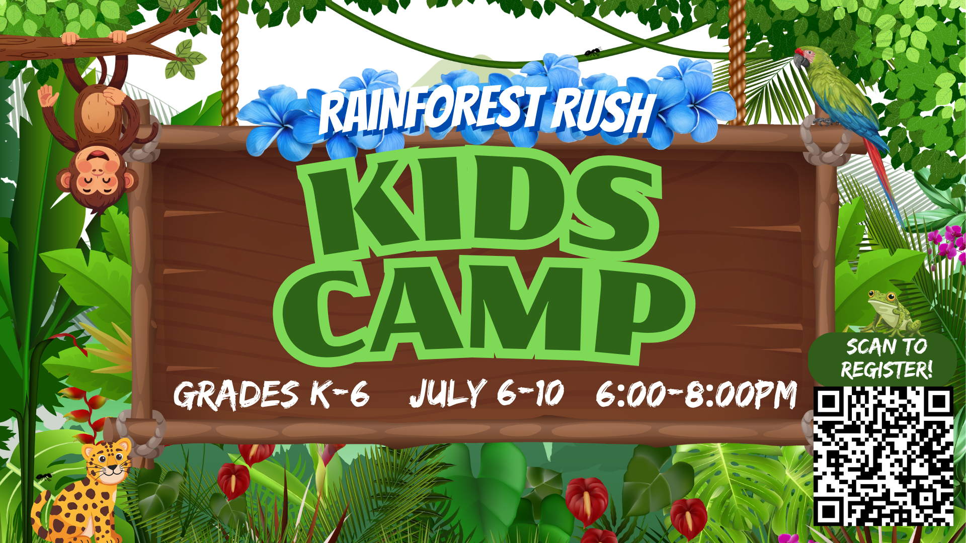 Rainforest Rush Kids Camp 2026