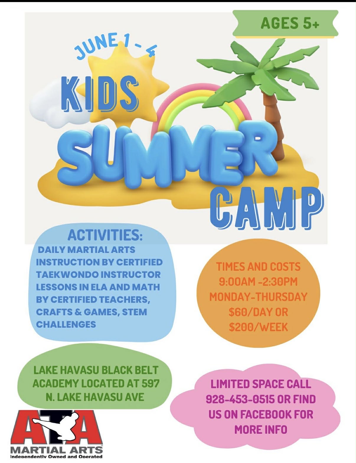 Kids Summer Camp Lake Havasu Black Belt Academy