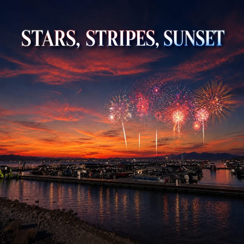 Stars, Stripes, Sunset