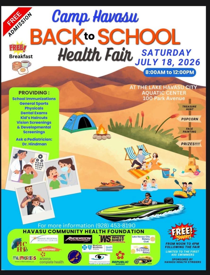 Camp Havasu Back To School Health Fair