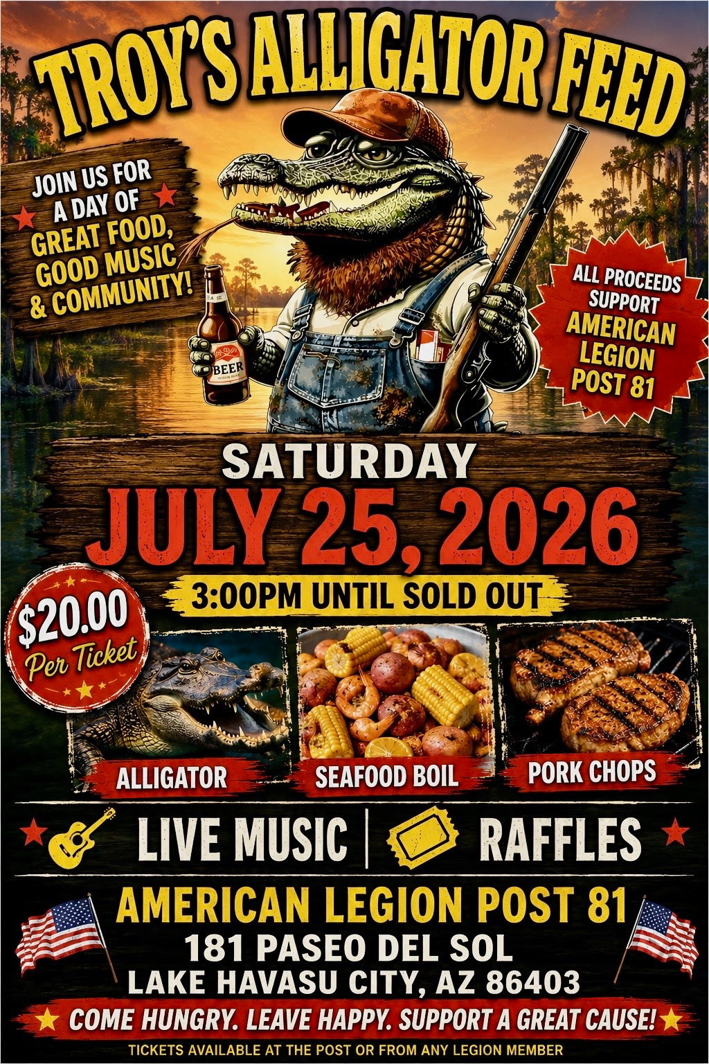 Troy’s Alligator Feed