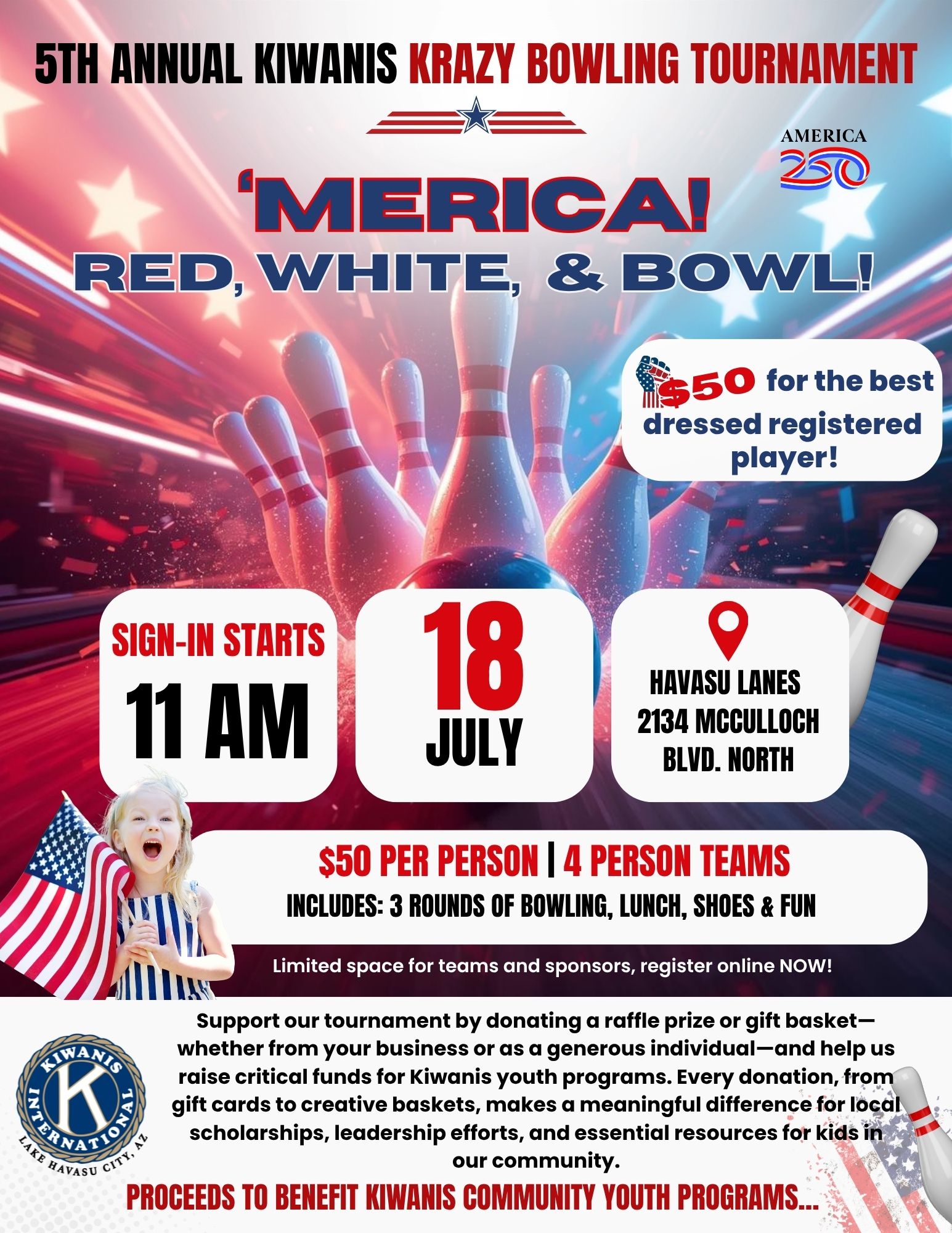 5th Annual Kiwanis Krazy Bowling Tournament