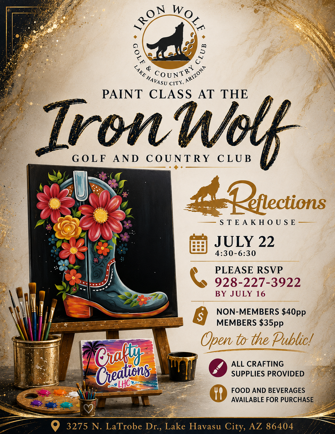 Painting Class at the Iron Wolf Golf and Country Club