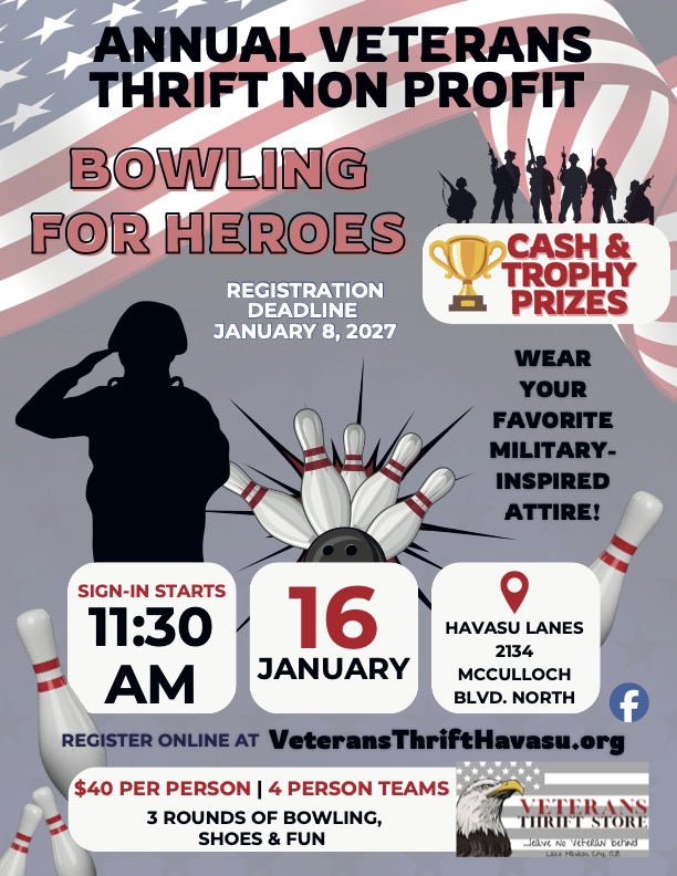 Annual Veterans Thrift Non Profit Bowling Tournament| Bowling For Heroes