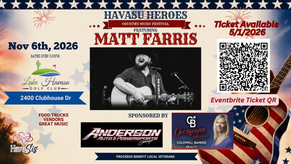 Havasu Heroes Country Music Concert Featuring Matt Farris