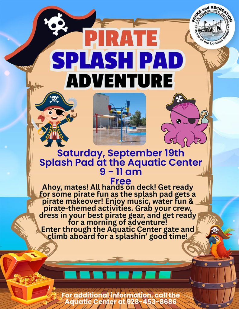 Pirate Splash Pad at Aquatic Center