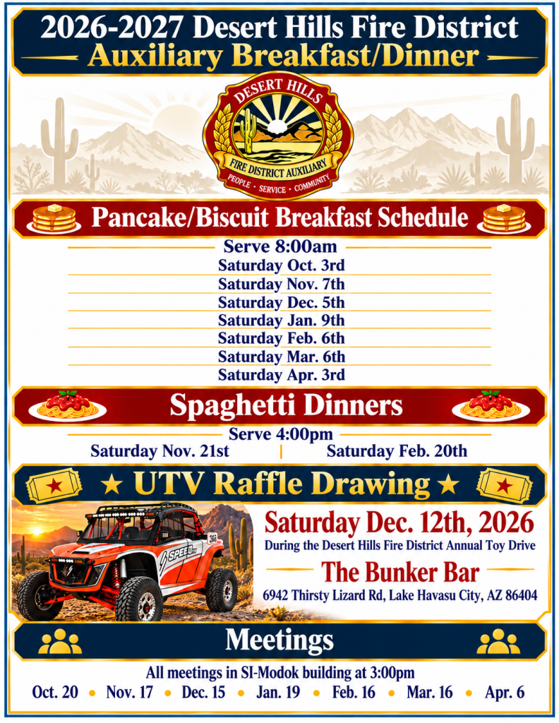 Pancake Breakfast – Desert Hills Fire Auxiliary