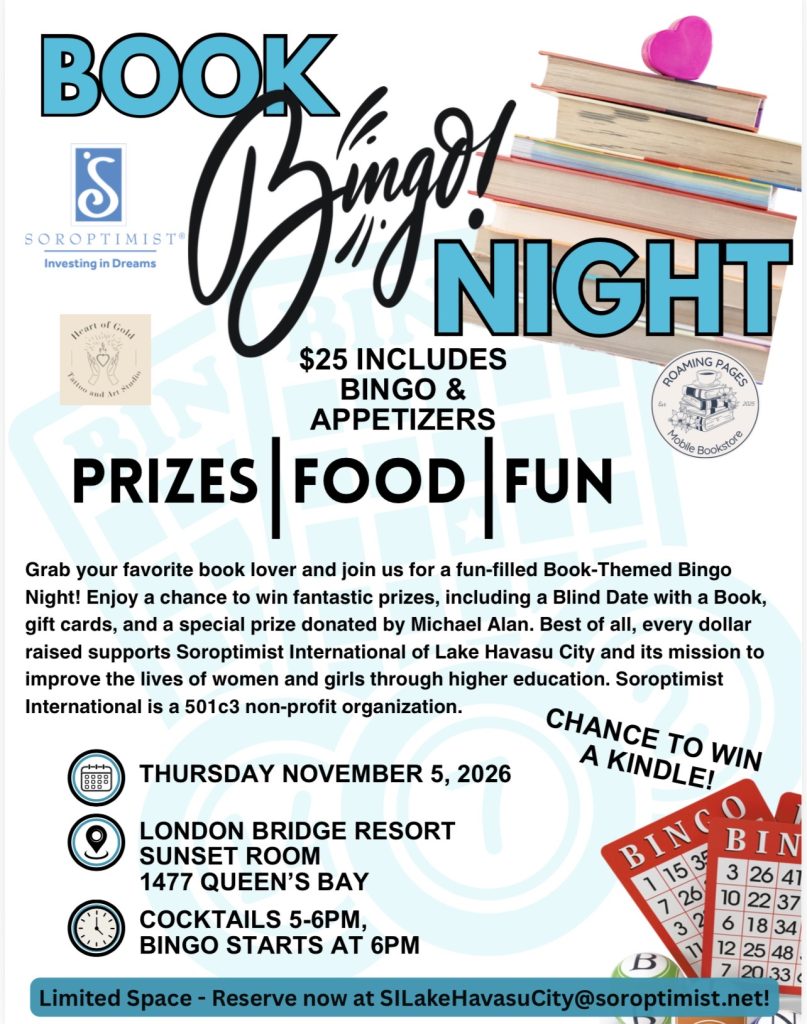 LHC Soroptimist Book Bingo