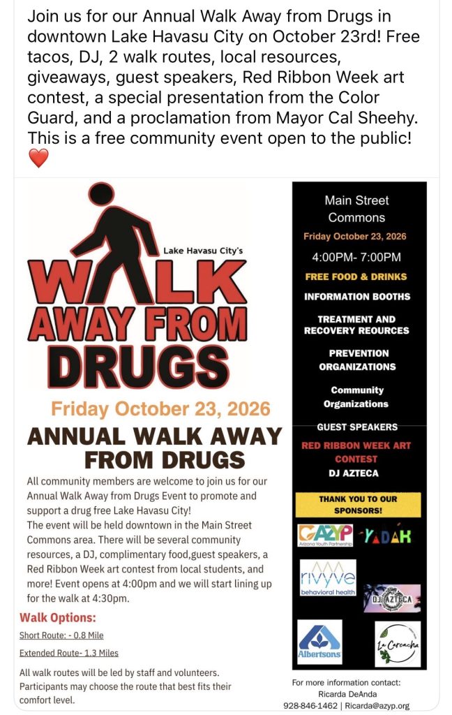 Walk Away From Drugs in Lake Havasu
