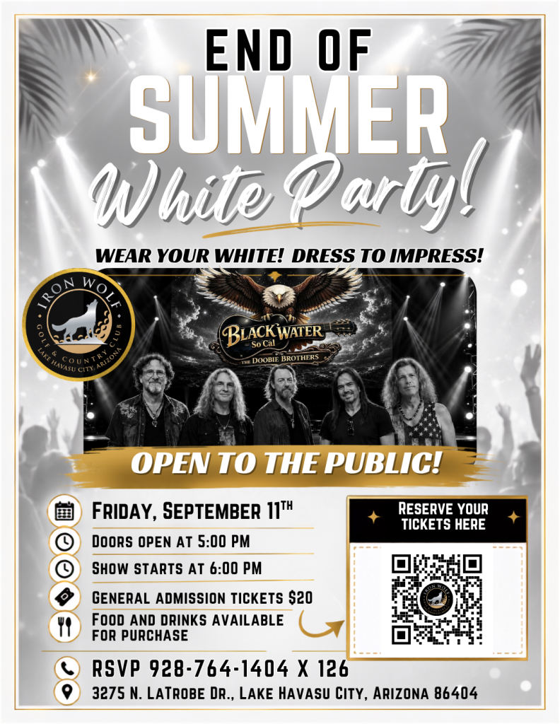 End of Summer White Party Concert with Doobie Brothers cover band
