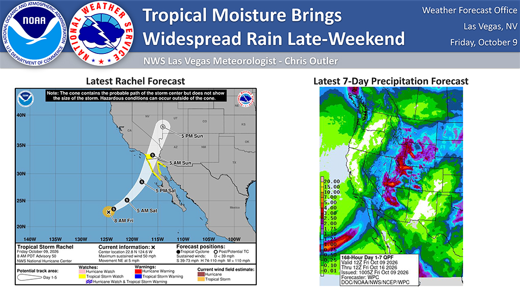 Remnants Of Tropical Storm Rachel To Visit Lake Havasu City This Weekend