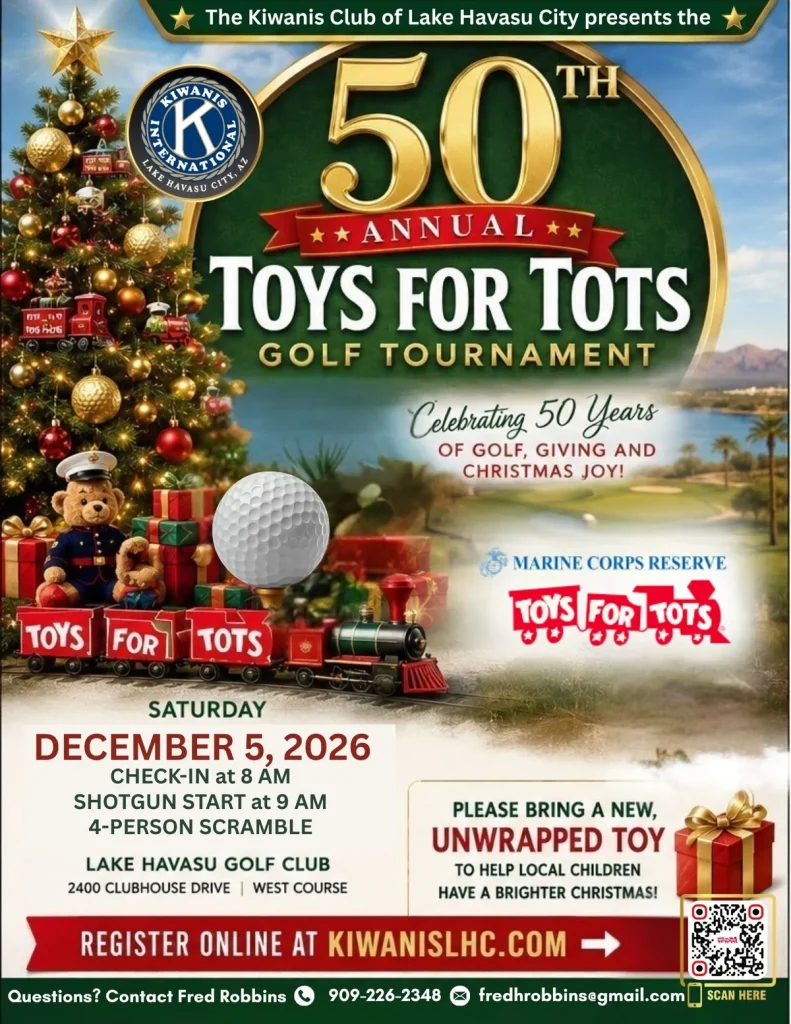 50th Annual Toys for Tots Golf Tournament | Kiwanis Club of Lake Havasu City