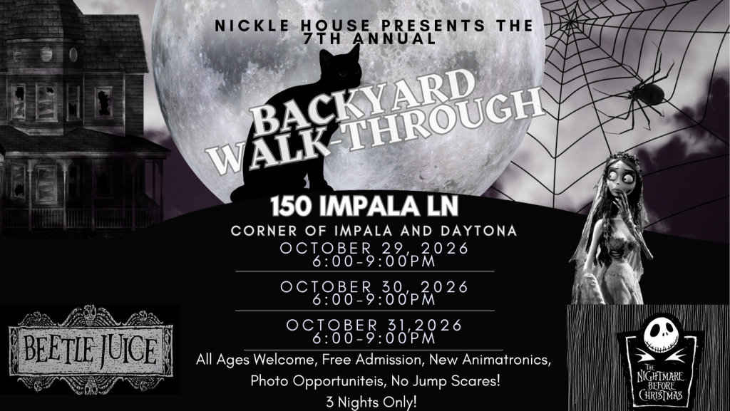 7th Annual Nickle House Halloween Back-Yard Walk Through